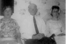 676: l-r Elizabeth Anne (Barry) Norman, her son-in-law Ben Mulrooney, and her daughter Margaret,  Ben's wife. (1963) [courtesy of Jenny (Kerrivan) Harvie]  - Elizabeth Anne daughter of James Barry &amp;amp; Margaret Whelan, married Charles Norman; Bernard son  of Bernard Mulrooney &amp;amp; Johanna Webber; Margaret daughter of Charles Norman &amp;amp; Elizabeth Anne Barry